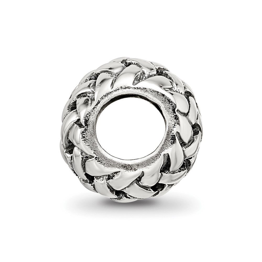 Sterling Silver Reflections Basketweave Bali Bead