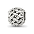 Sterling Silver Reflections Basketweave Bali Bead