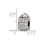 Sterling Silver Reflections Born to Shop Bead
