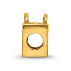 Sterling Silver Gold-plated Reflections Born to Shop Bead