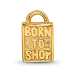 Sterling Silver Gold-plated Reflections Born to Shop Bead