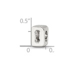 Sterling Silver Reflections Numeral 0 Bead