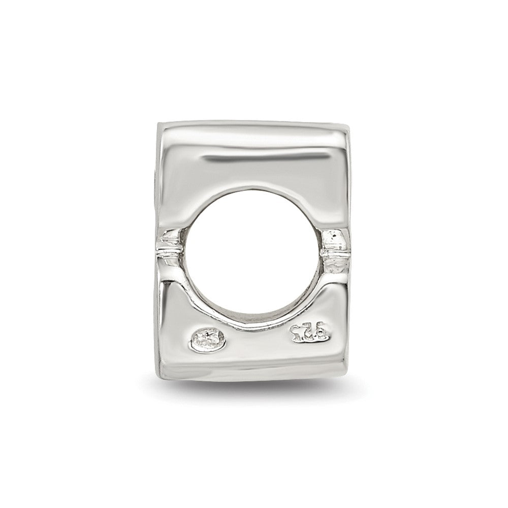 Sterling Silver Reflections Number 3 Bead