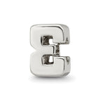 Sterling Silver Reflections Number 3 Bead