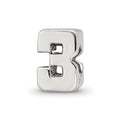Sterling Silver Reflections Number 3 Bead