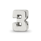 Sterling Silver Reflections Number 3 Bead