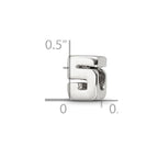 Sterling Silver Reflections Numeral 5 Bead