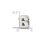 Sterling Silver Reflections Number 6 Bead