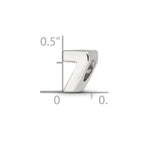 Sterling Silver Reflections Number 7 Bead