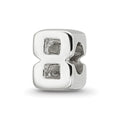 Sterling Silver Reflections Number 8 Bead