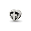 Sterling Silver Reflections Kids Heart w/Cross Bead