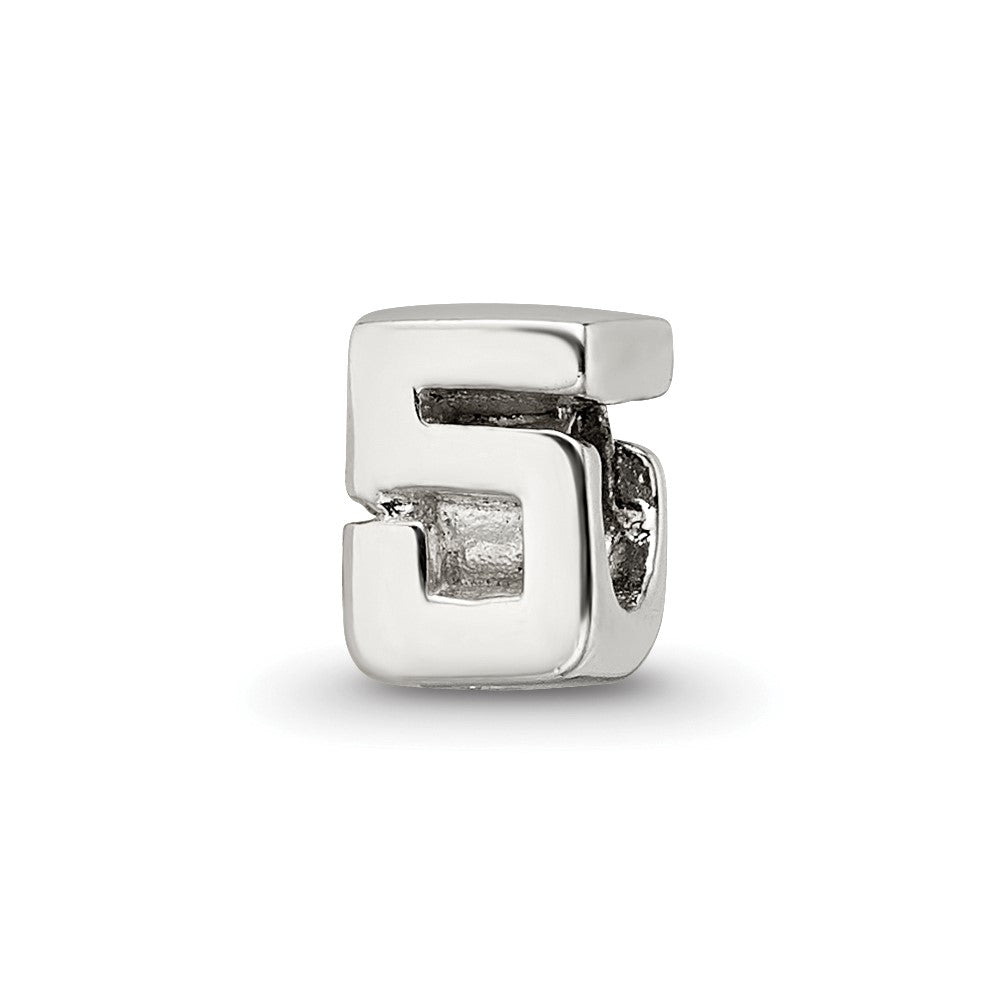 Sterling Silver Reflections Kids Number 5 Bead