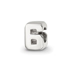 Sterling Silver Reflections Kids Number 6 Bead