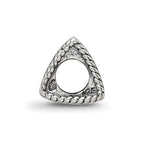 Sterling Silver Reflections Anchor, Cross, Heart Trilogy Three Sided Bead