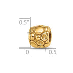 Sterling Silver Gold-plated Reflections Dots Bali Bead