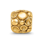 Sterling Silver Gold-plated Reflections Dots Bali Bead