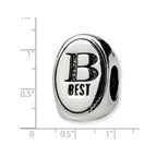 Sterling Silver Reflections Best Friend Trilogy Oval Bead