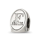 Sterling Silver Reflections Best Friend Trilogy Oval Bead