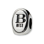 Sterling Silver Reflections Best Friend Trilogy Oval Bead