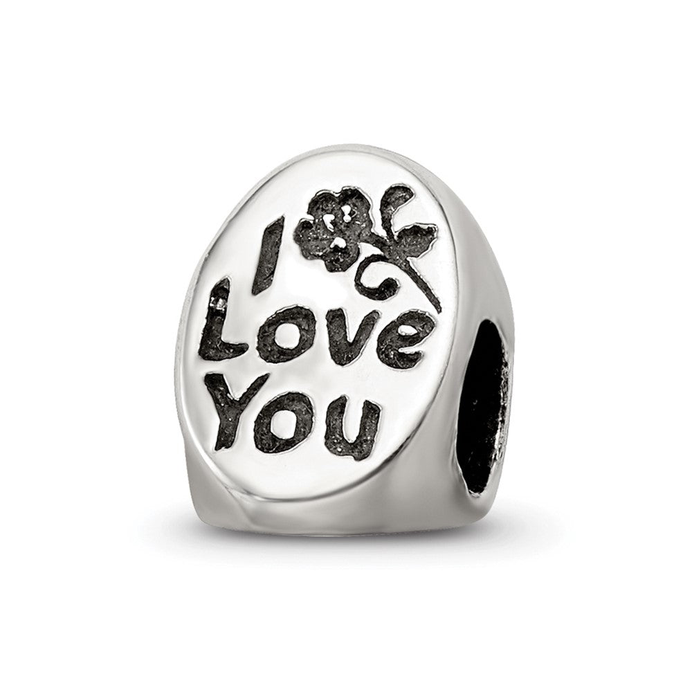 Sterling Silver Reflections #1 Mom Trilogy Oval Bead