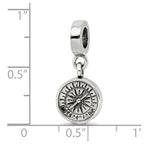 Sterling Silver Reflections Compass Dangle Bead