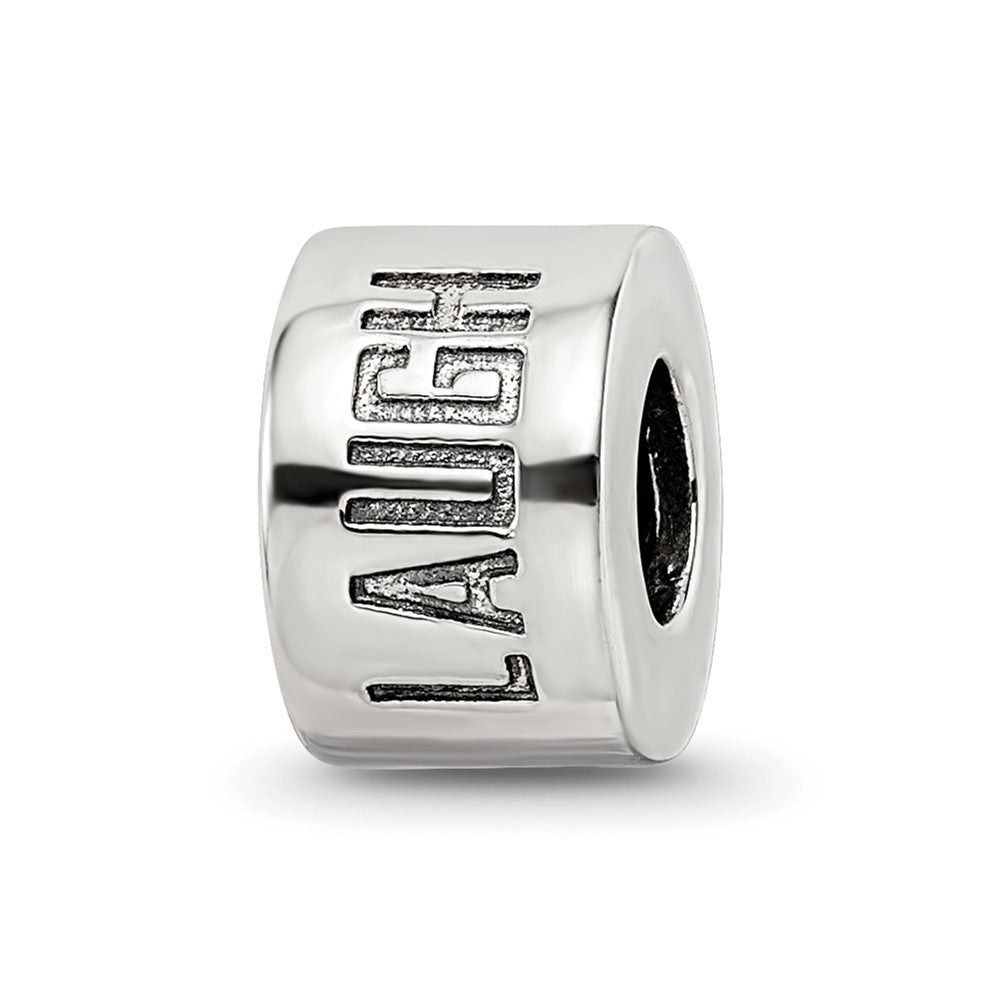 Sterling Silver Reflections Live Laugh Love Spacer Bead