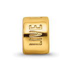 Sterling Silver Gold-plated Reflections Live Laugh Love Spacer Bead