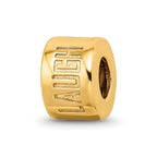 Sterling Silver Gold-plated Reflections Live Laugh Love Spacer Bead