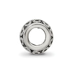 Sterling Silver Reflections Scroll & Dots Bali Bead