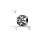 Sterling Silver Reflections Scroll & Dots Bali Bead