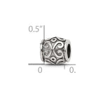 Sterling Silver Reflections Scroll Bali Bead