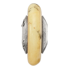 Sterling Silver Reflections Yellow Maganasite Stone Bead