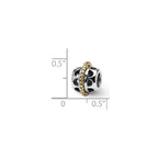 Sterling Silver & 14k Reflections Bali Bead