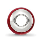Sterling Silver Reflections Red Quartz Stone Bead