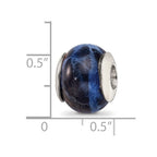 Sterling Silver Reflections Sodalite Stone Bead