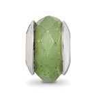 Sterling Silver Reflections Aventurine Stone Bead