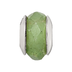 Sterling Silver Reflections Aventurine Stone Bead