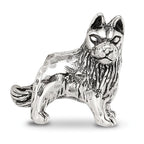 Sterling Silver Reflections German Shepherd Bead