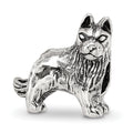 Sterling Silver Reflections German Shepherd Bead