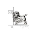 Sterling Silver Reflections Golden Retriever Bead