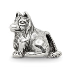 Sterling Silver Reflections Shetland Sheepdog Bead