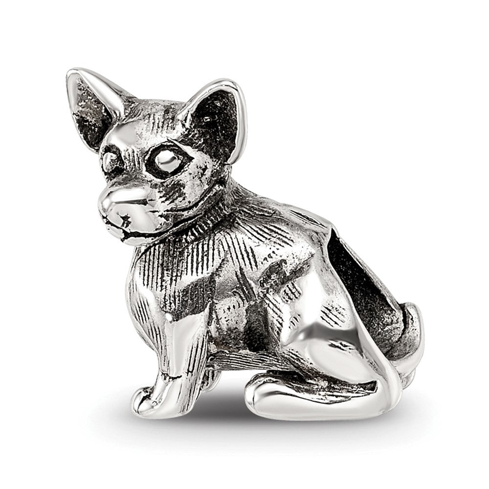 Sterling Silver Reflections Chihuahua Bead