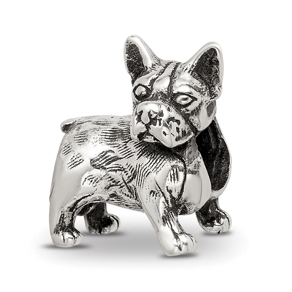 Sterling Silver Reflections Boston Terrier Bead