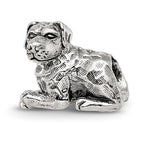Sterling Silver Reflections Rottweiler Bead