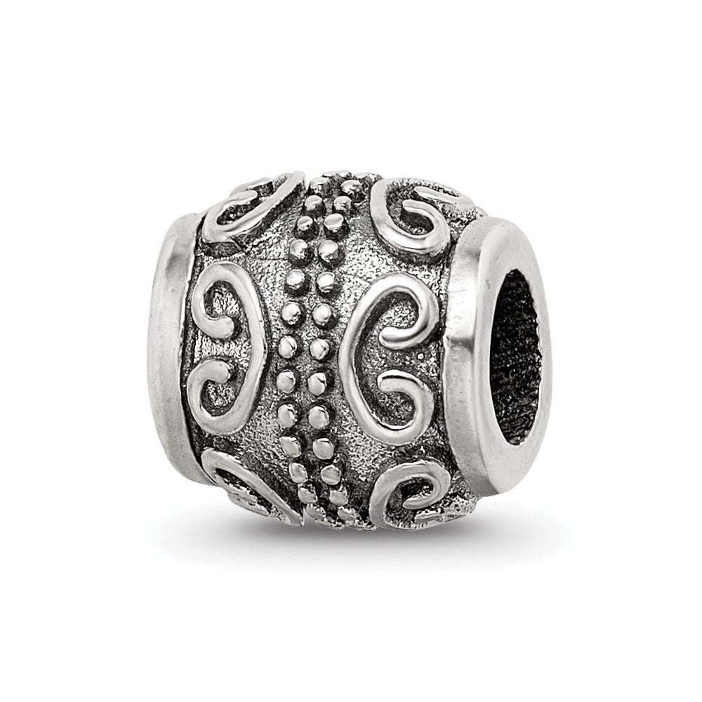 Sterling Silver Reflections Scroll Bali Bead