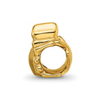 Sterling Silver Gold-plated Reflections Crab Bead