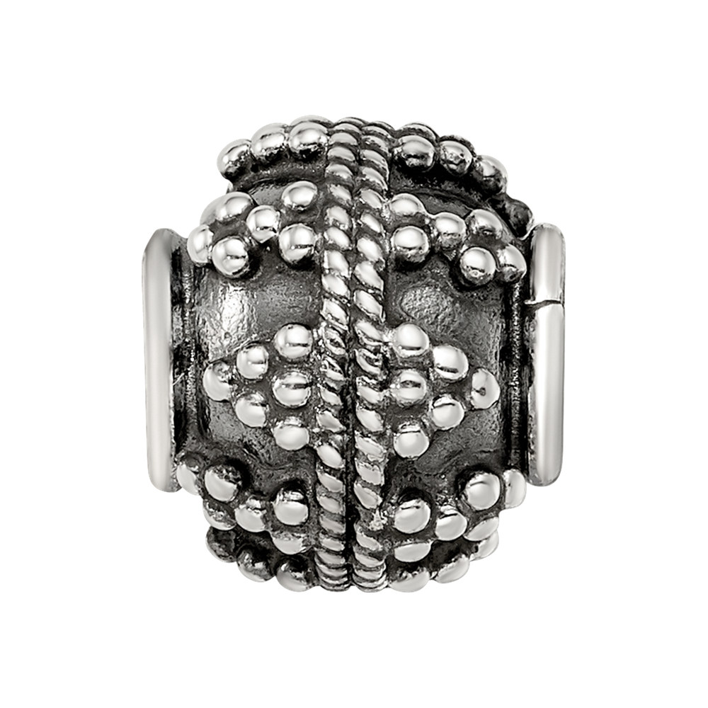 Sterling Silver Reflections Decorative Bali Bead