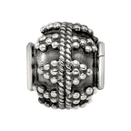 Sterling Silver Reflections Decorative Bali Bead