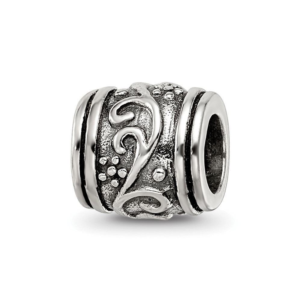 Sterling Silver Reflections Floral Bead