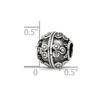 Sterling Silver Reflections Decorative Bali Bead